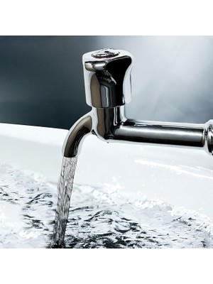 Wishora Store Uzun Musluk Süzgeçli Tuvalet Bahçe Lavabo Musluğu Ara Musluk