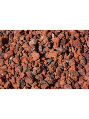 Wishora Store Kırmızı Pomza Taşı 15-25 mm 40 Lt (20 Kg) Volkanik Ponza Lav Taşı Kaktüs Sukulent Tarım Pomzası