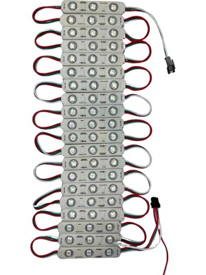 Powerr Led Aydınlatma 12 V 1,5 Watt Argb 5050 Pixel Cob LED Modül IP65 20 Adet Modül