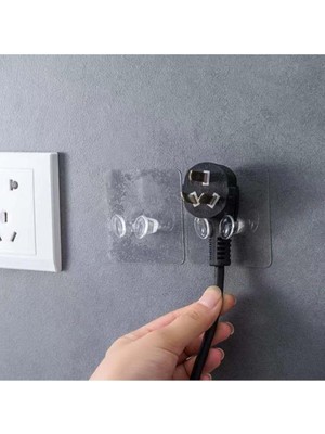 Wishora Store Kendinden Yapışkanlı Kablo Fiş Askısı Priz Askısi Duzenleyici Organizer