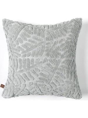 Wishora Store Jakarlı Kırlent 43X43 cm Forest Gri