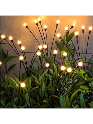 Wishora Store Güneş Enerjisiyle Çalışan Ateş Böceği Işıkları, Bahçe Dekorasyonu, Dış Mekan Için Güneş Enerjili Lambalar, Sallanan Işık, Avlu, Manzara, Dekoratif Işık Zinciri, Noel (4 Adet)