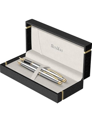 Wishora Store Knight 88 Dolma Kalemtükenmez Kalem Takım Krom Altın