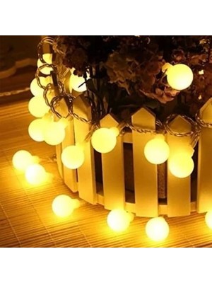 Wishora Store Top LED Işık 5 Metre Boncuk LED Sabit Yanan Dekoratif LED Işık Gün Işığı