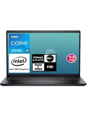 Wishora Store Vostro 3530 I5-1334U 16GB 512GB SSD 15.6 Fhd Ubuntu Taşınabilir Bilgisayar N3409PVNB3530U 001