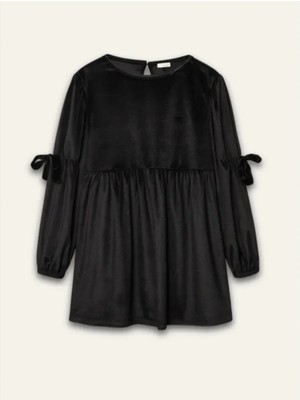 Zeyland Kız Çocuk Kadife Elbise Siyah