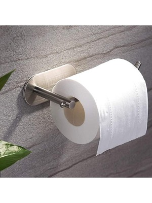 Wishora Store Unique Paslanmaz Çelik Tuvalet Kağıdı Askısı - Wc Kağıdı Askılığı, Tuvalet Kağıtlık - Yapışkanlı Sistem Lüks Askılık