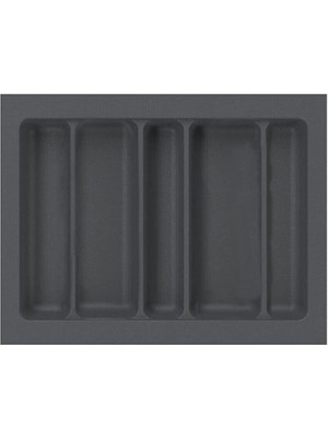 Wishora Store 65X49 Cm. 5 Bölmeli Gri Çekmece Içi Düzenleyici Kepçelik (60 * 40 Cm'e Kadar Kesilebilir) Maket Bıçağı Hediyeli