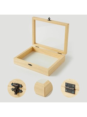 Wishora Store 140X180X42 mm Ahşap Takı Kutusu - Dekoratif Ahşap Saklama Kutusu
