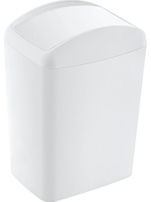 Wishora Store Soft Çöp Kutusu Döner Kapak 20 Lt Beyaz