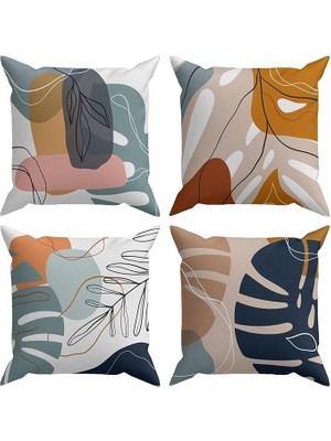 Wishora Store Exotic 4'lü Kırlent Kılıf Ds4