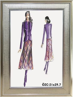 Wishora Store Cerceve Hediyelik Çerçeve Dekorasyon Kişiye Özel Resim Çerçevesi Fotoğraf Çerçevesi Masaüstü Çerçeve Dekor Çerçeveler Çoklu Çerçeve 21X29,7 A4-LAM40B-GÜMÜŞ