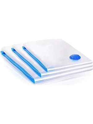 Wishora Store (3 Adet) Büyük Boy (90 cm x 120 Cm) Yorgan,battaniye Baza Altı Için Vakumlu Poşet - Vakumlu Hurç - Vakumlu Torba