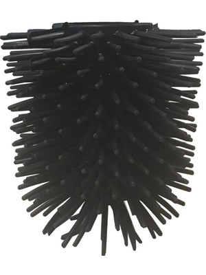 Wishora Store M-E53-06 Ø85 mm Yedek Silikon Wc Fırça - Siyah