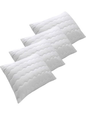 Wishora Store Kapitoneli Yastık Alezi 4'lü Pamuklu Fermuarlı Kapitone Yastık Koruyucu Yastık Kılıfı