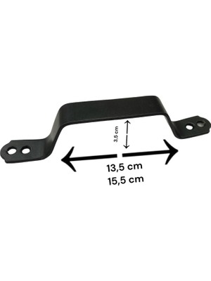 Demir Doğrama Kulp Siyah Kaplama