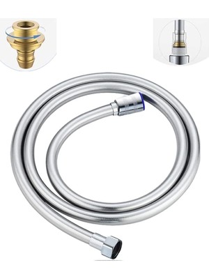 Wishora Store 170CM Pvc Banyo Duş Hortumu - G1/2 Bağlantılı, Yüksek Basınç Dayanımlı, Esnek ve Dayanıklı, 2 Yıl Garantili, 3 Adet Kauçuk Conta ile