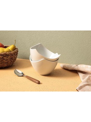 Wishora Store Lotus Beyaz 2li Kase 16CM