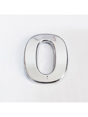 Kaia Cemax 0 Rakamı 3,75 cm Krom Yapışkanlı