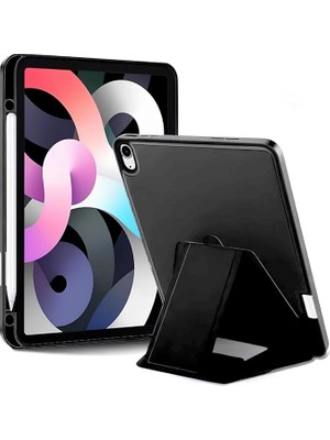 Wishora Store Samsung Tablet Ile Uyumlu Kılıf Lüks Kadife Iç Kaplamalı Suni Deri Mıknatıslı Standlı Tablet Arka Kapak (Siyah, Galaxy Tab S9 / S9 Fe)