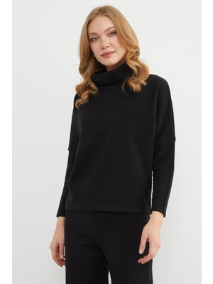 FullaModa Basic Balıkçı Yaka Beli Lastikli 2 Li Takım