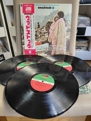 Plakperest Woodstock - Music From The Original Soundtrack And More -  1971 Japonya Basım 3xlp Plak-Obili-Dönem Plak