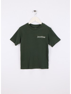 Jack & Jones Baskılı Koyu Yeşil Erkek Çocuk T-Shirt 12279666