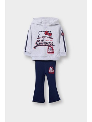 DeFacto Hello Kitty 2'li Takım Kapüşonlu Sweatshirt Tayt Kız Bebek G6834A525WN