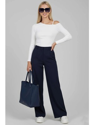 Zengezur Mall Ozlstor Tek Omuz Ipli Bluz Beyaz T4328 (Beden: Xl)