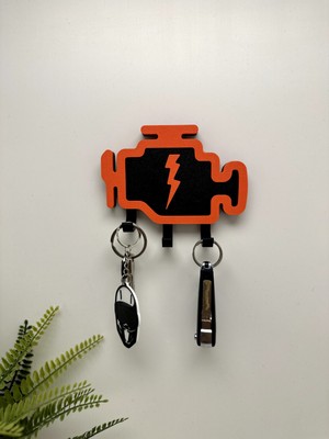 3dpazarıcom 3D Baskı Dekoratif Arıza Ikonu Anahtarlık Askısı