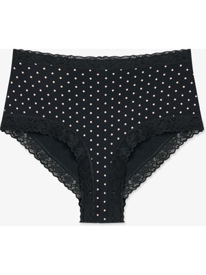 Penti Siyah Comfy Pamuklu Yüksek Bel Slip Külot