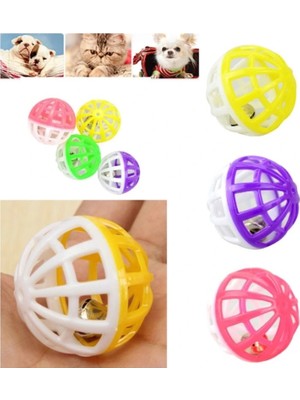 Pazarcan 10 Adet Çıngıraklı Evcil Hayvan Oyun Topu