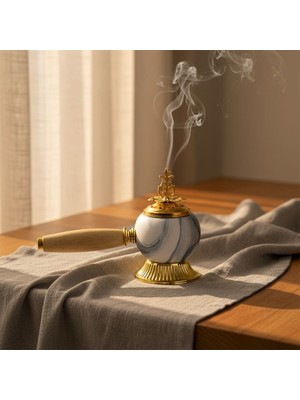 cosangroup Tütsülük Cezve | Dekoratif Tütsü Yakma Cezvesi | Metal Tütsülük |