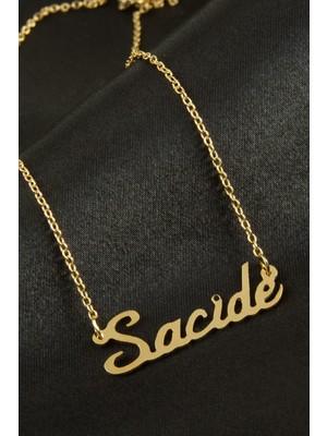 Zero Ozlstor Sacide Isimli Kolye -Sarı