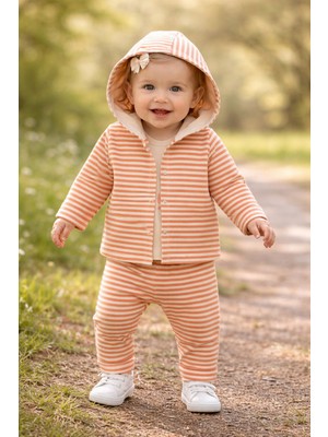 Aspo Baby Kids %100 Organik Pamuk Kız Bebek 3'lü Takım