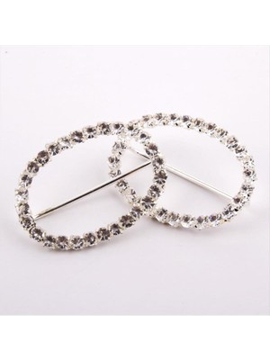 Zero Ozlstor Taşlı Kemer Tokası-Gümüş Rengi