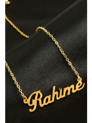 Zero Ozlstor Rahime Isimli Kolye -Altın Rengi