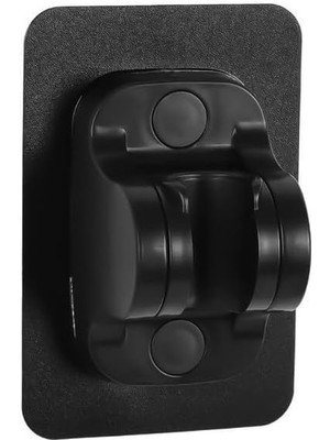 Wishora Store Duş Başlığı Tutucu, Tepe ve El Duşu Sabitleme Aparatı, Yapışkanlı Montaj, Fayansa Yapıştırılabilir, Dayanıklı ve Ayarlanabilir Tasarım (Siyah)