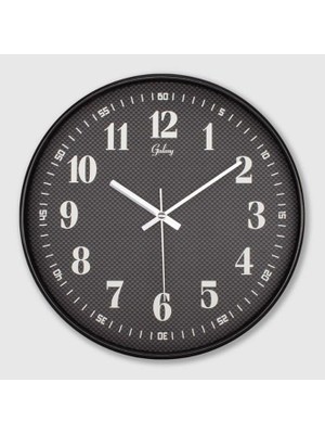 Wishora Store 221-K Serisi Metal Görünümlü Örgü Kadranlı Sessiz Akar Roma Rakamlı Modern Duvar Saati 30 cm