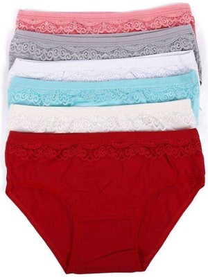 Marsilyan 6 Adet Kız Çocuk Dantelli Kız Bikini 408