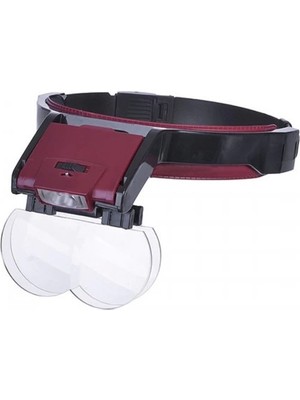 Pazarcan Lens Takmalı 4 Lens , LED Lambalı Şapka Tip Büyüteç