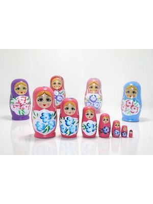 Marsilyan 7'li Ahşap Matruşka