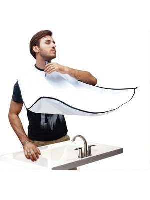 Pazarcan Pratik Sakal Kesme Örtüsü - Beyaz