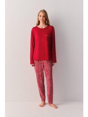 Suwen Paisley Pijama Takımı