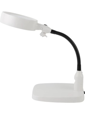 Pazarcan Masaüstü 10X LED Işıklı Büyüteç Okuma El Sanatları Onarım Büyüteç 7765