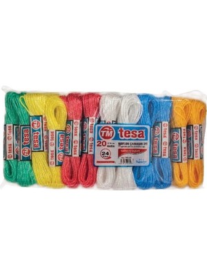 Pazarcan Temsan 20 Metre Naylon Çamaşır Ipi 24'lü