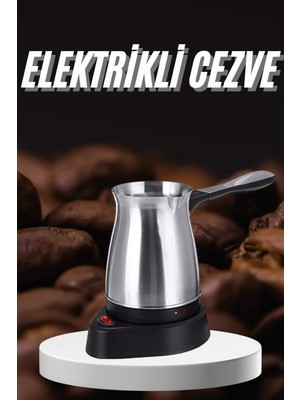 Astraltech Paslanmaz Çelik Türk Kahvesi Makinesi 6 Fincan Kpasiteli Elektrikli Cezve