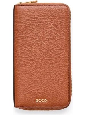 Ecco Wallet Zipped Pebbled Leather