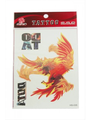 Marsilyan Ateş Kartalı Tattoo Dövme Sticker