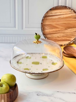 Rossev Green Apple Emaye Kek Fanusu
